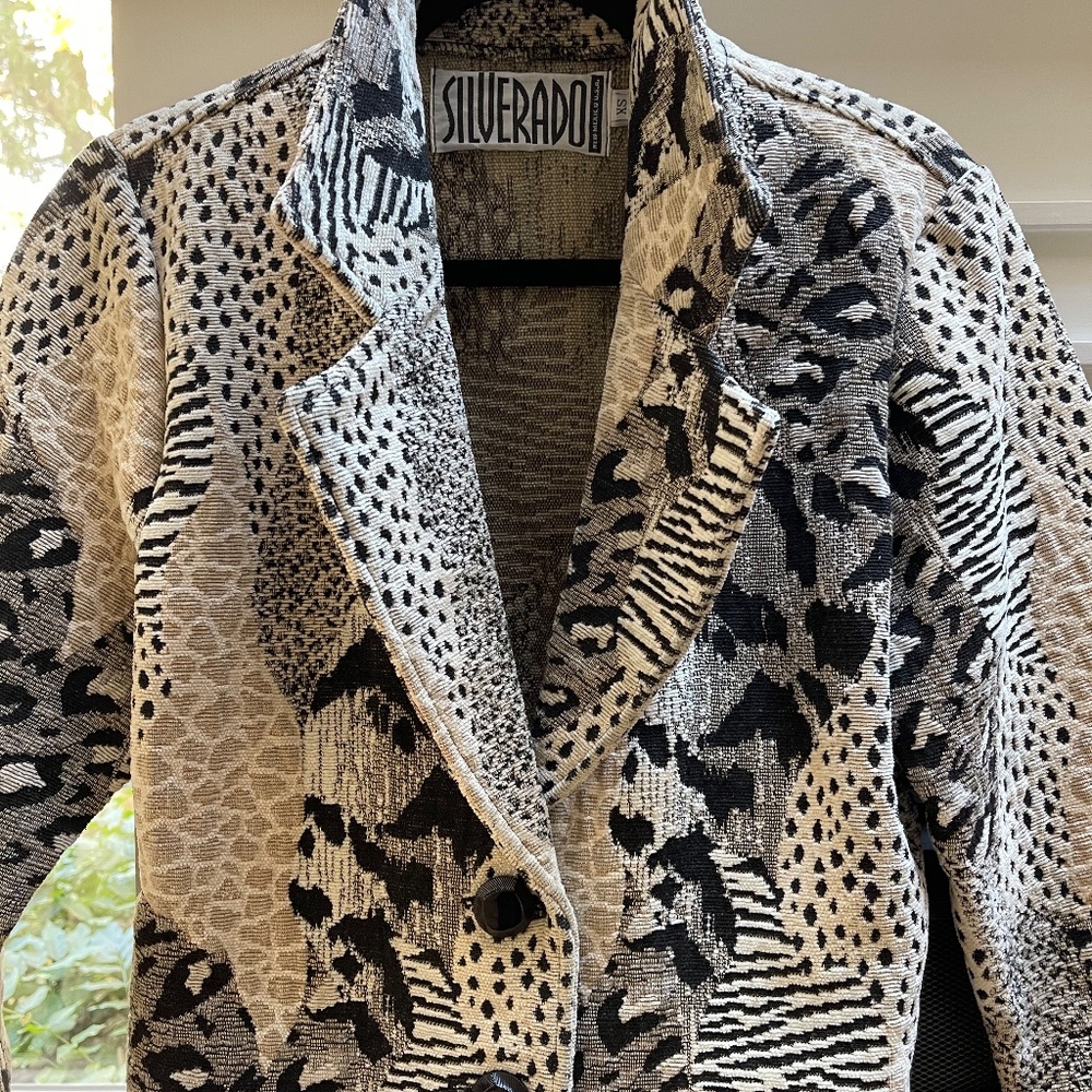 Vintage Silverado Animal Print Cropped Jacket - Picture 4 of 6